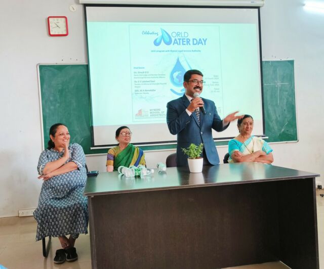 WORLD WATER DAY 2024!

Celebrated at MSA with Chief Guest Sri. Dinesh B G, Senior Civil Judge and Member Secretary, District Legal Services Authority, Mysuru
